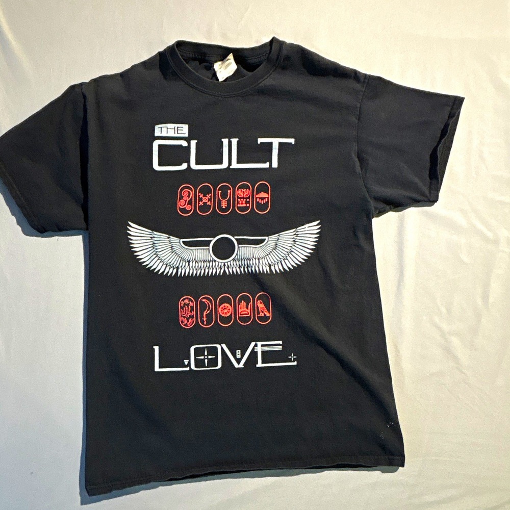 Vintage Fruit of the Loom Heavy HD The Cult Band Graphic Tee Black Men's M Crew